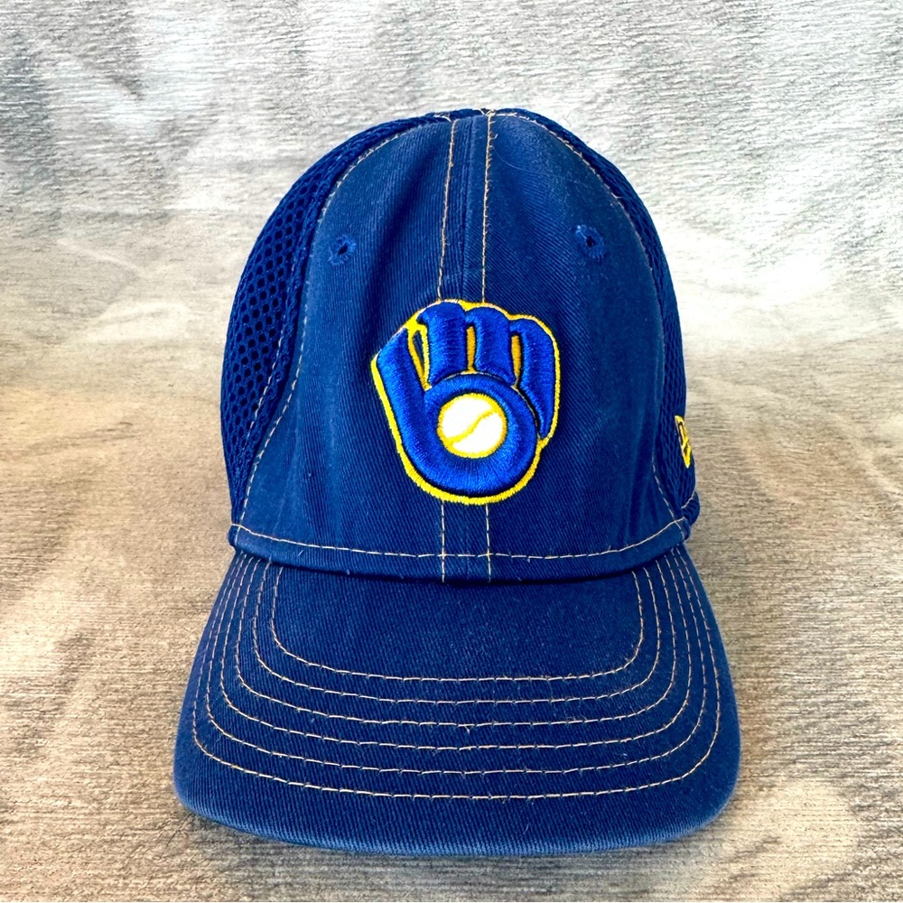 Toddler Boys New Era Milwaukee Brewers stretchy fitted hat